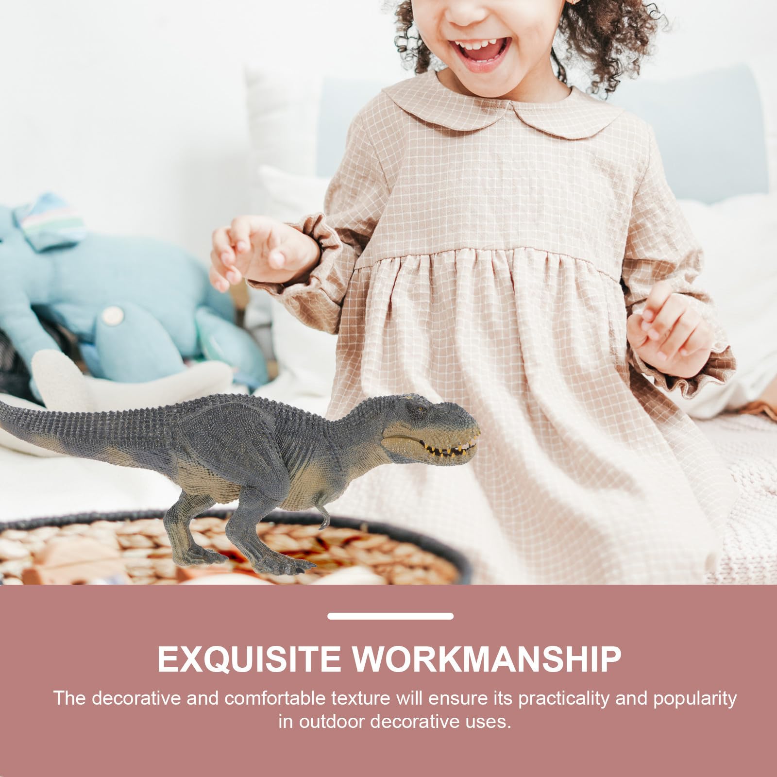Uonlytech Dinosauro Giocattolo Grande in Plastica per Bambini