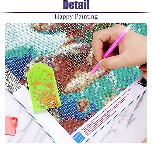 Miniatura 3 de Dedication Paquete de 12 kits de pintura de diamantes para adultos, juego de pintura de diamantes de animales para regalo, decoración de pared del