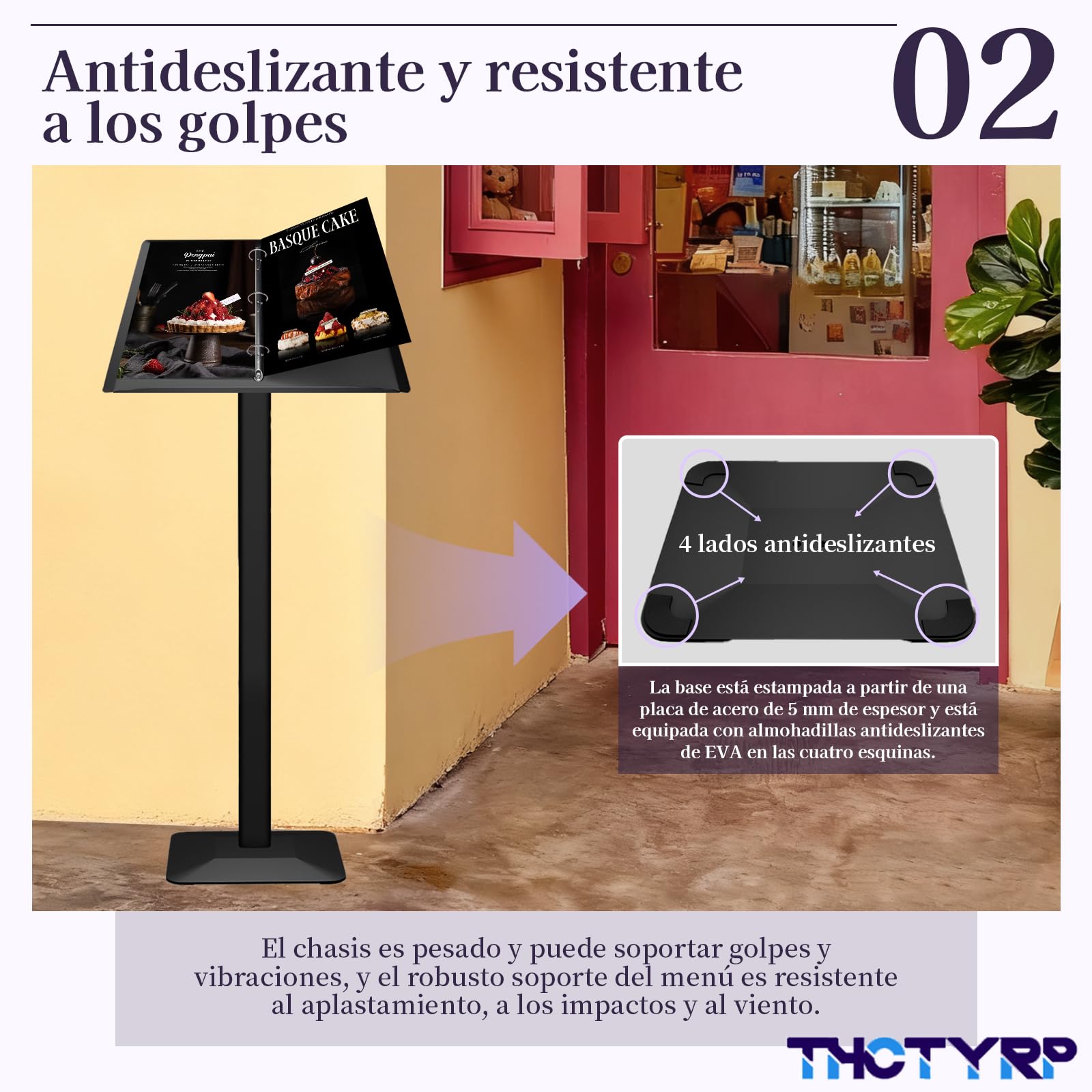 Soporte de menú, soporte para nombres, menús, exterior, pizarra de espera, visualización de menú, soporte para nombres, soporte, cerrado, letrero, herramientas incluidas, fácil de montar