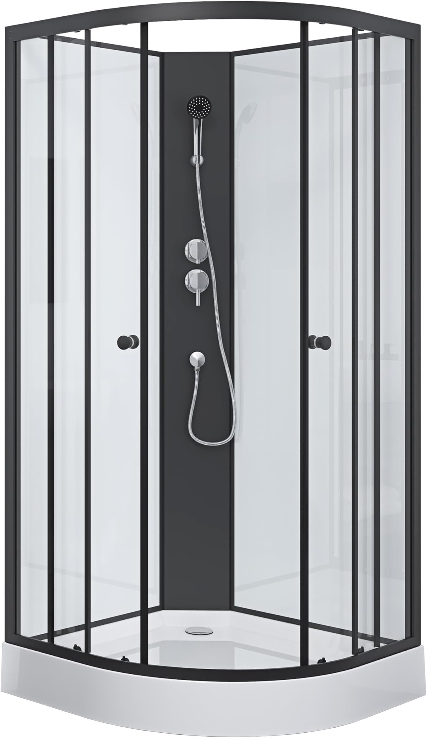 Runddusche 90x90 Komplettset