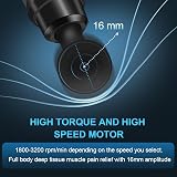Pistolet De Massage, Pistolet Massage Pistolet Massage Musculaire Massage Gun 30 Vitesses Avec écran Lcd 10 Embouts Pour Dos épaules, Jambes, Muscles (noir) - 5