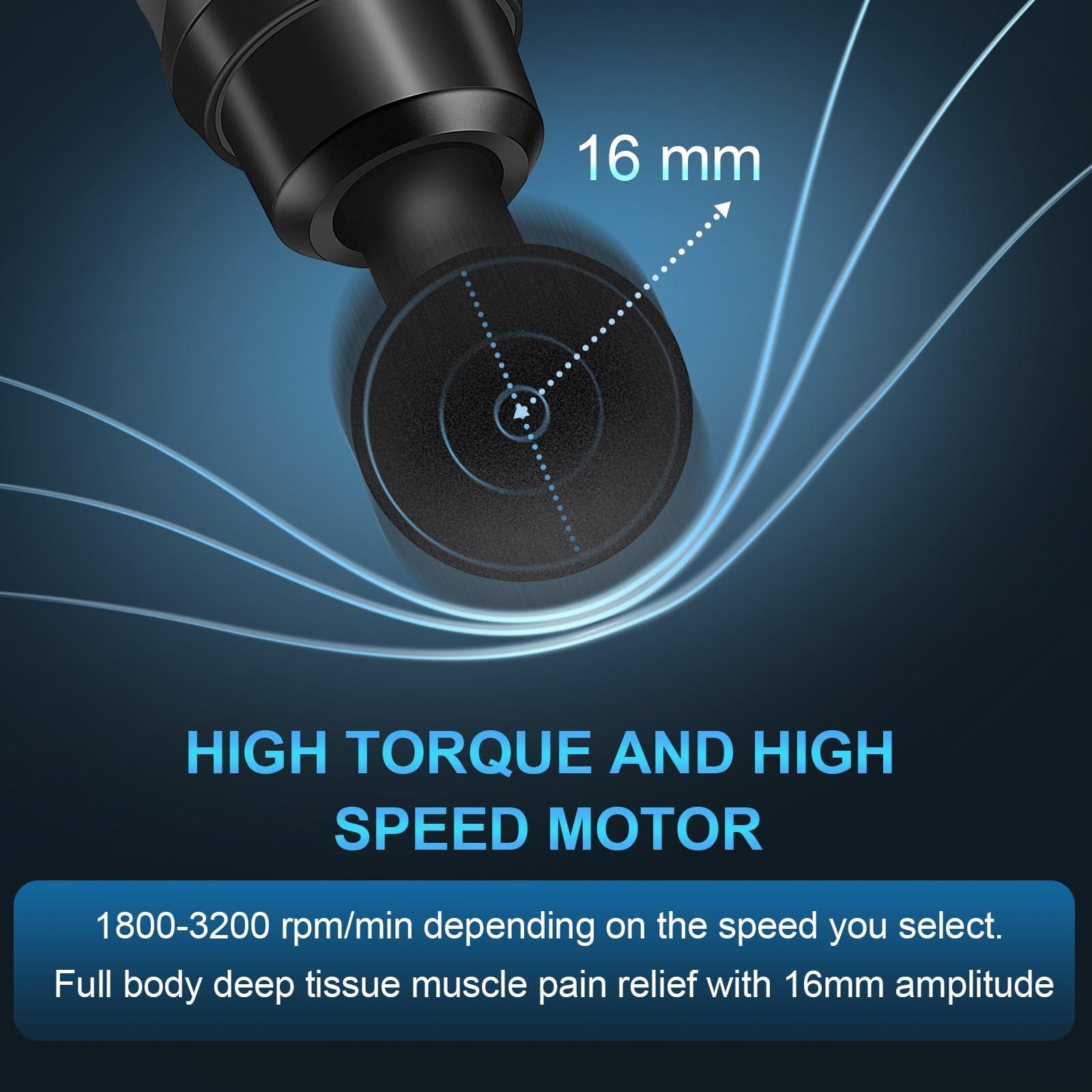 Massagepistole Muskel Percussion Massagegerät 30 Geschwindigkeiten Leise LCD Touchscreen 10 Köpfe Massage Gun für Schulter Rücken Entspannung