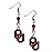 NCAA Siskiyou Sports Womens Oklahoma Sooners Fan Bead Dangle Earrings One Size - Team Color