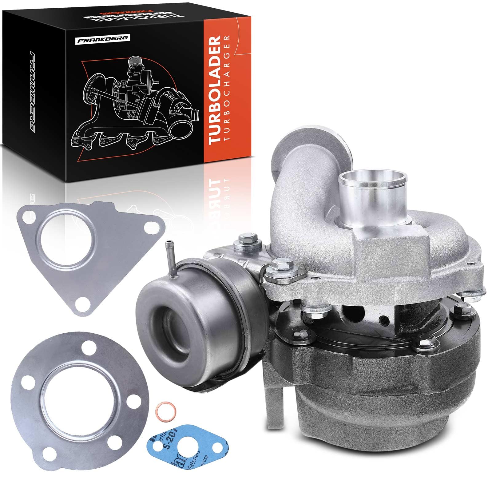Frankberg Turbocompresor refrigerado por aceite BV39 8200405203 | Compatible con: Autobús NV200/Evalia, Scénic III JZ0/1, Tiida Hatchback C11, Saloon Tiida SC11, Cubo Z12