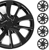 Vista 14 de OMAC - Juego de 4 tapas de cubo ABS gris plateado de 16 pulgadas, tapas para Rines 16, fundas de rueda premium de 16 pulgadas, juego de fundas