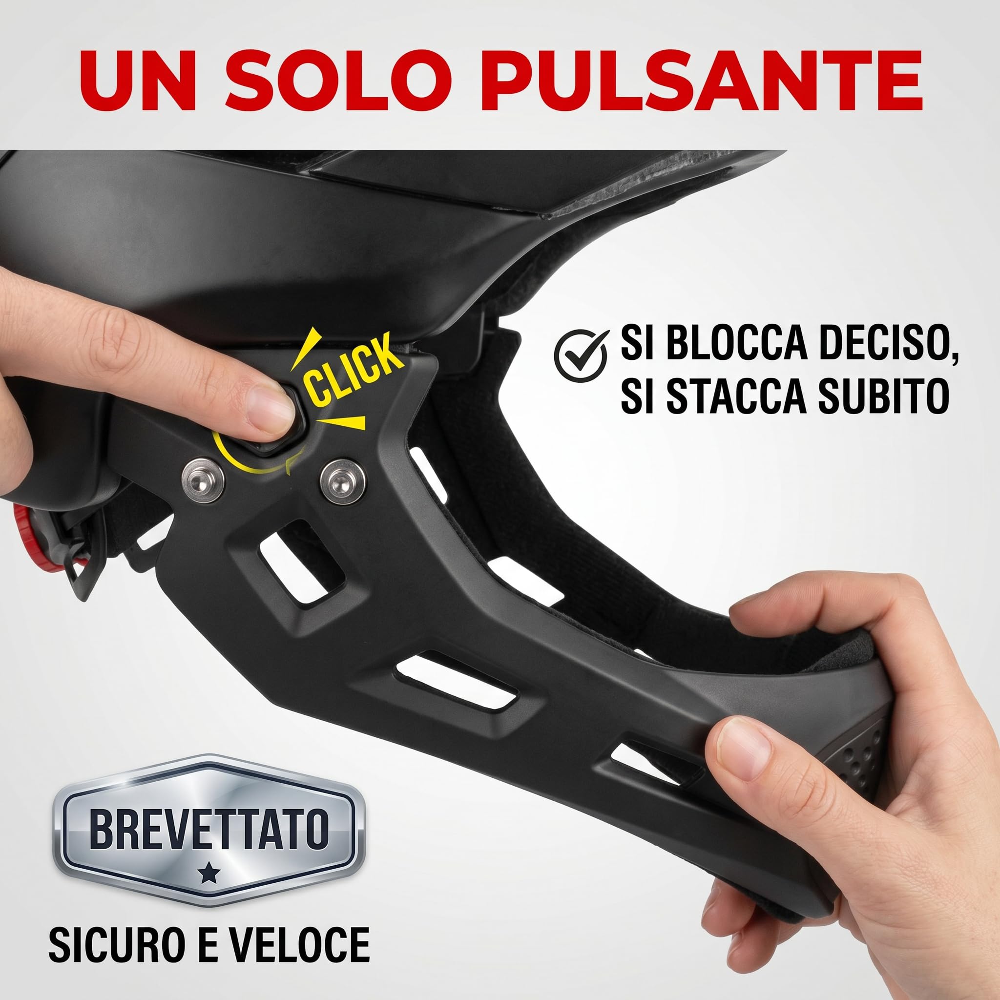 Casco da Bici per Bambini 2 in 1, Casco Integrale da BMX Dirtbike Skateboard Mountain Bike con Mentoniera Staccabile, per Bambini Adolescenti Adulti 5 8 Anni