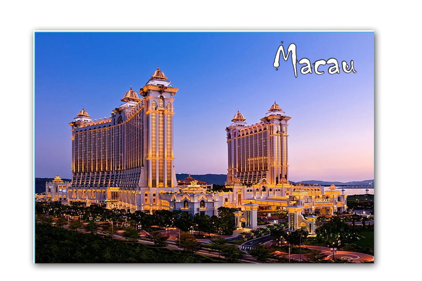 SM Enterprises Wooden Macau Souvenir Fridge Magnet Home Decoration