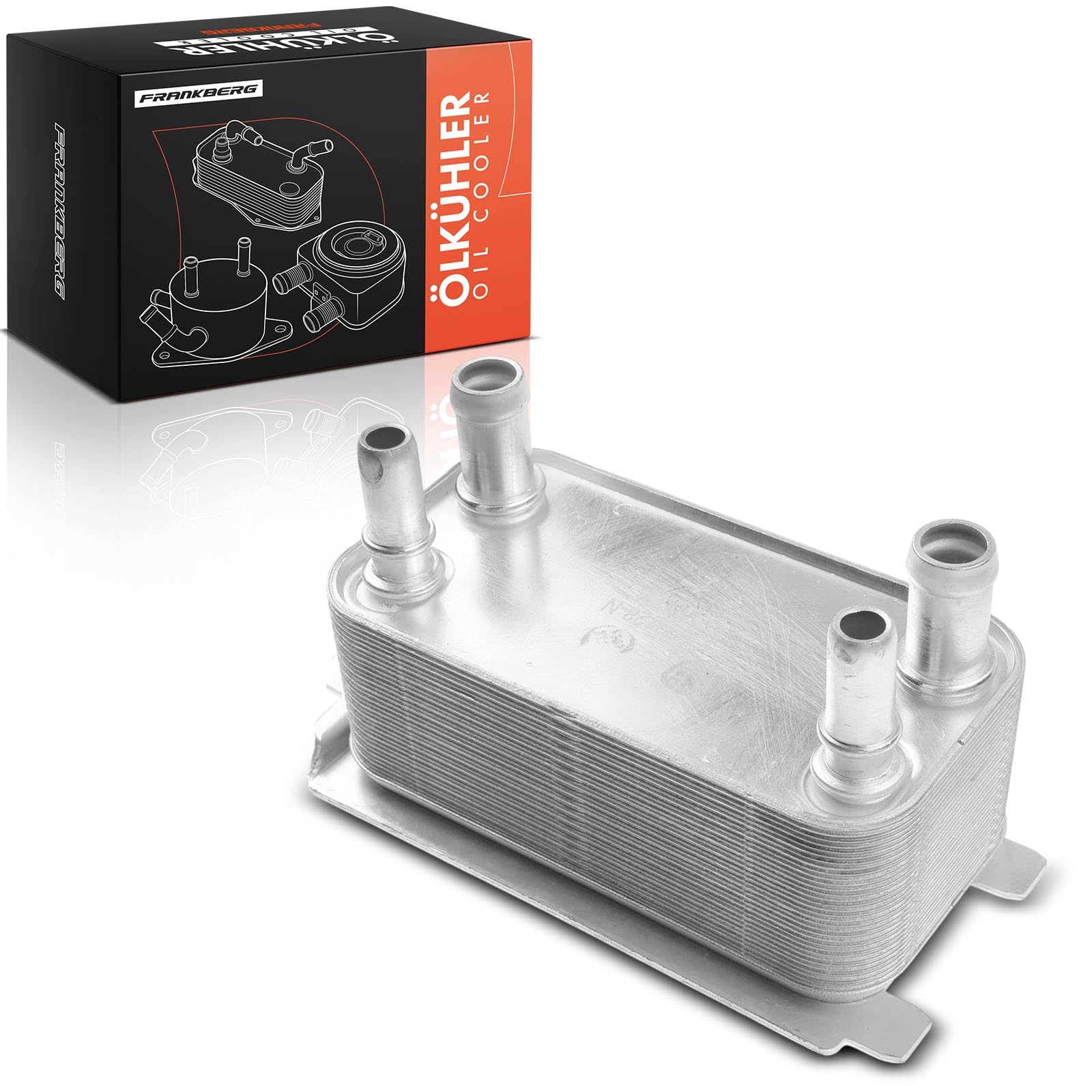 Frankberg Refroidisseur d'huile LR036354 | Compatible avec: XF X260, XF Sportbrake X260, R.a.n.g.e R.o.v.e.r IV L405, F-Pace X761, XJ X351, XK Cabriolet X150