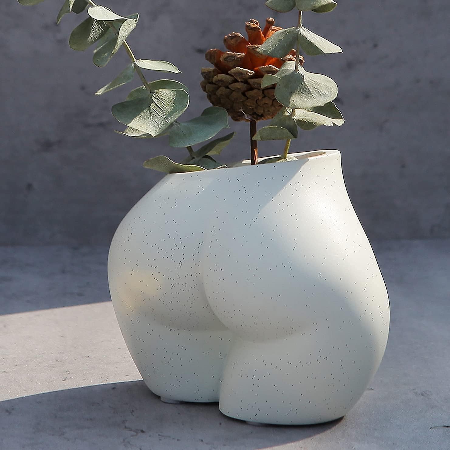 FROZZUR Lower Body Pot, Cute Sculpture Decor, Female Body Shaped Resin Flower Planter with Drainage Holes, Christmas Modern Boho Chic Butt Planter for Indoor & Outdoor Plants : Everything Else
