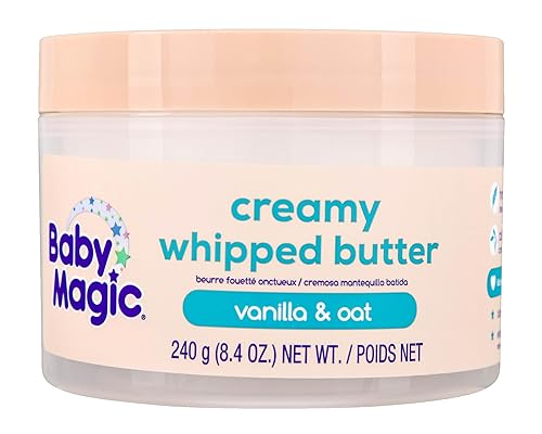 Baby Magic Avena cremosa de vainilla con mantequilla batida, 8.4 onzas