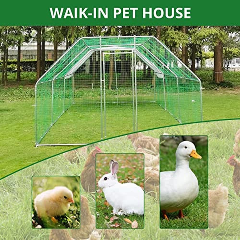 Walk-in pet house suitable for chickens, rabbits, and ducks