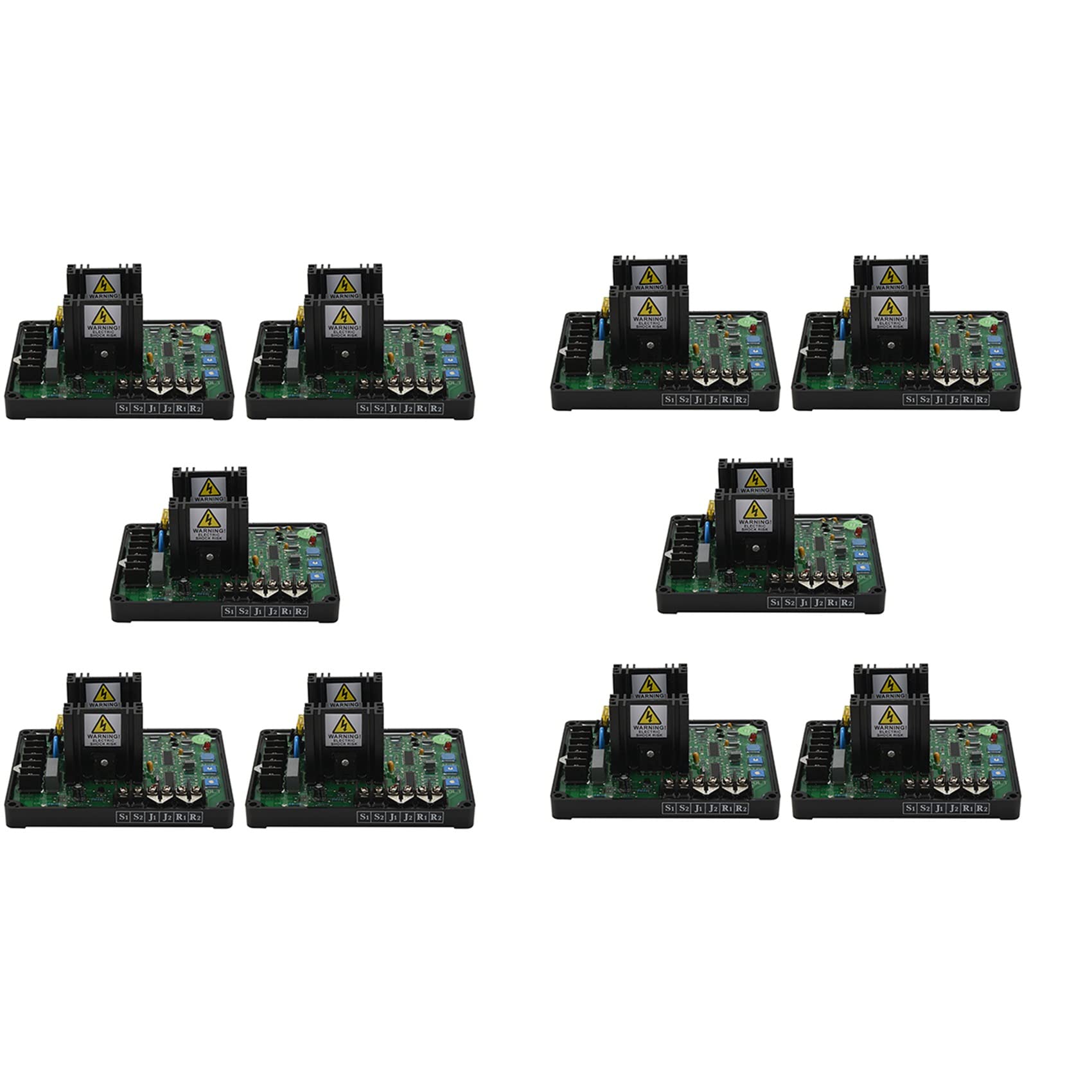 Jnchdghwa Black 10X Gavr-20A Av Universal Brushless Automatic Voltage Regulator Module Avr Generator 220/400Vac