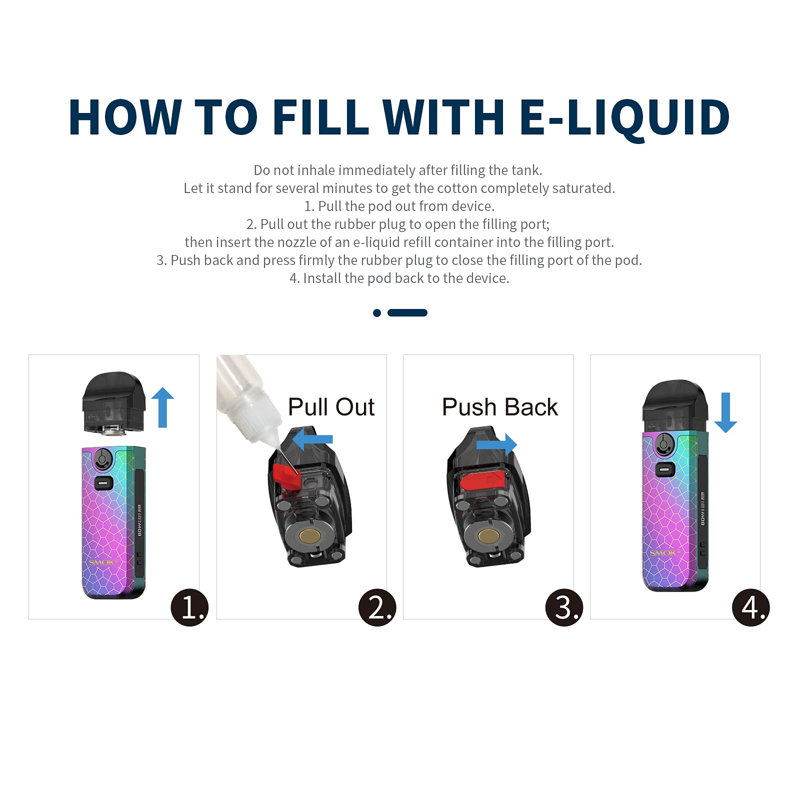 SMOK NORD 4 Refillable Pod Vape Kit [7 Colour Armor]