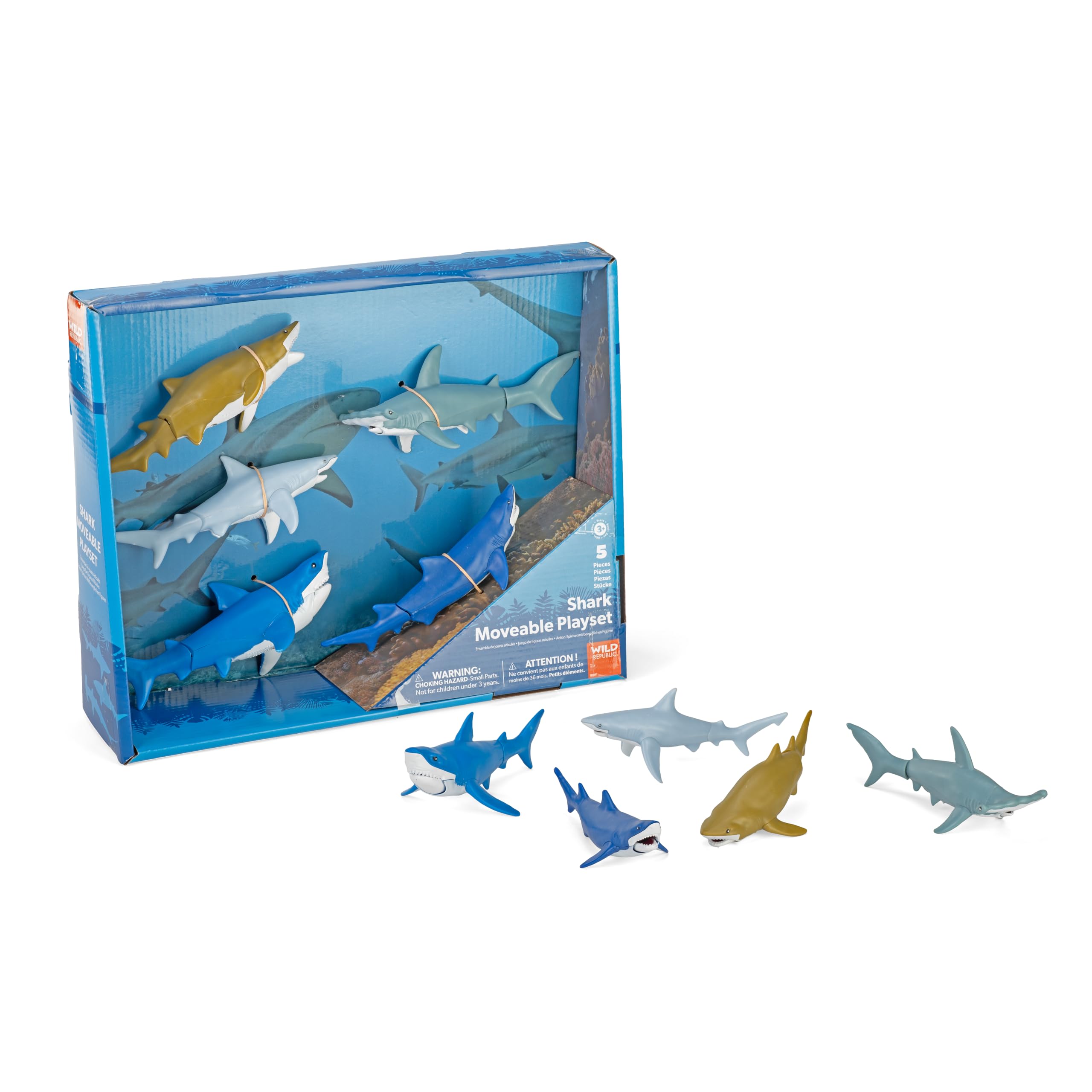 【新品未開封】Shark chillpil　本体　ターコイズブルー Amazon.com: Wild Republic Shark Moveable Action Playset, Aquatic