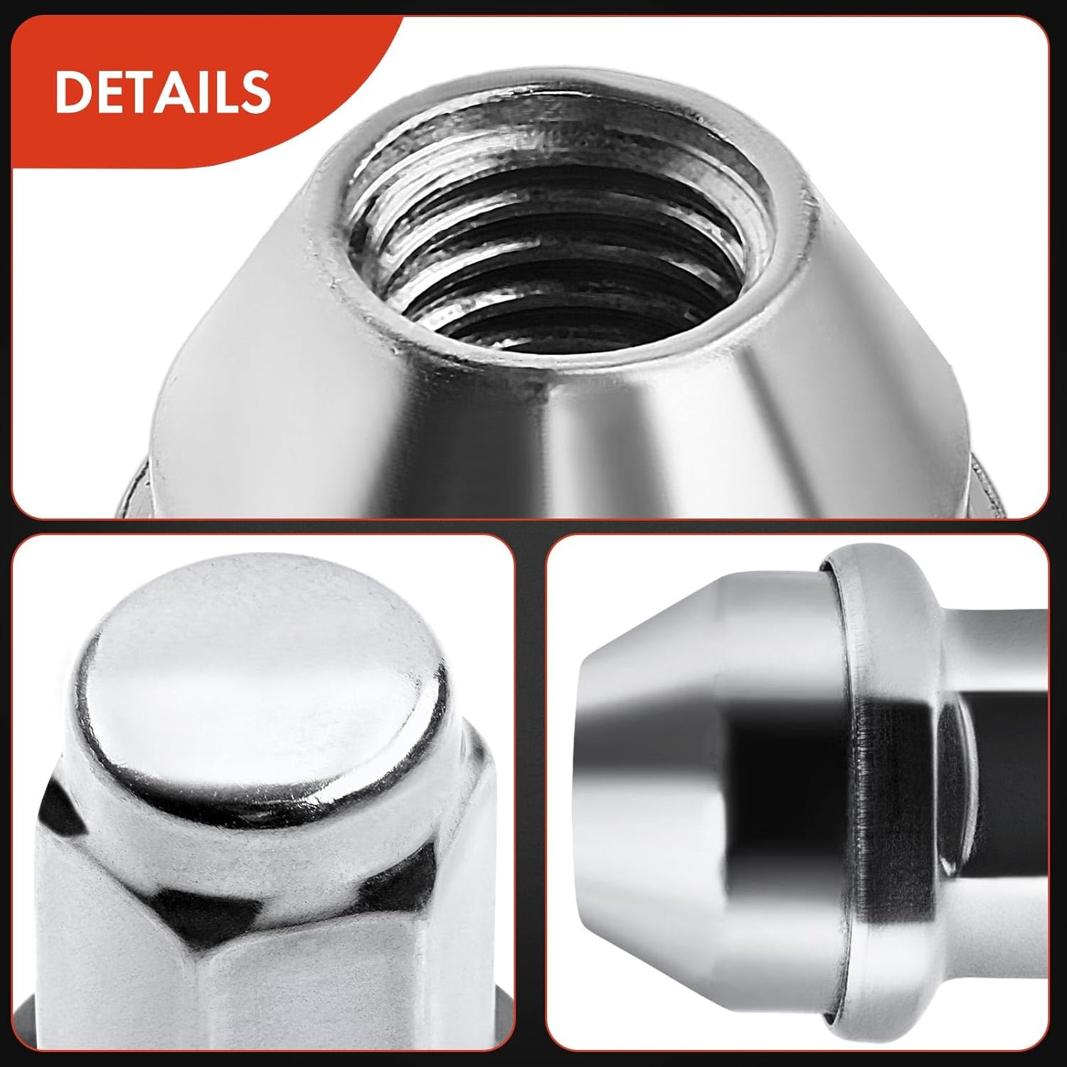 A-Premium 12PCS M14-2.0 Wheel Lug Nuts Cone Seat Compatible with Ford F-150 F150 2001-2014 Expedition 2003-2014 Lincoln Navigator Replace# 4L3Z-1012-A 7L1Z-1012-A 14x2.0mm