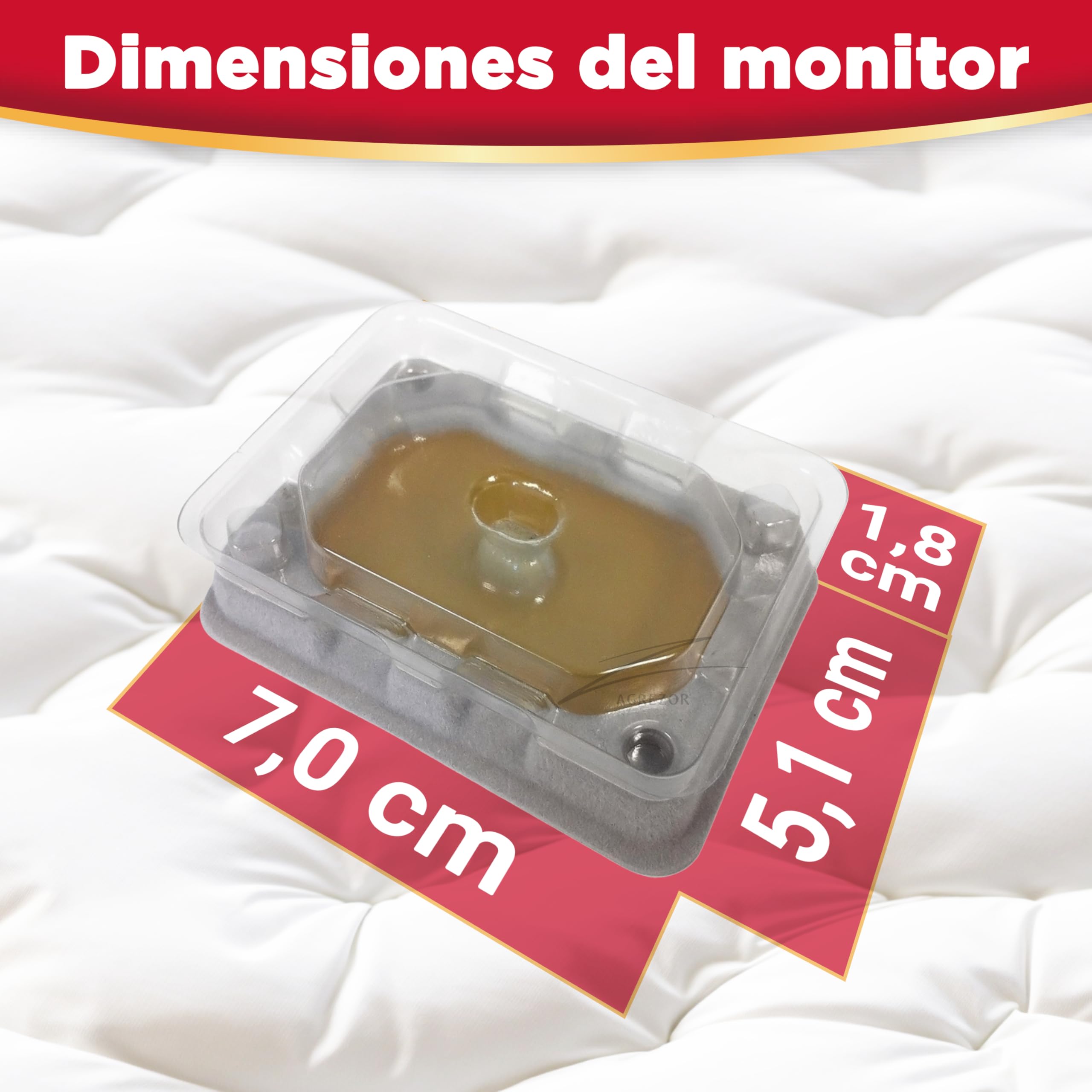 Catchmaster Monitor Biodegradable contra Chinches - Prevención y Remedio Único - 4 Unidades de 7 cm x 5 cm
