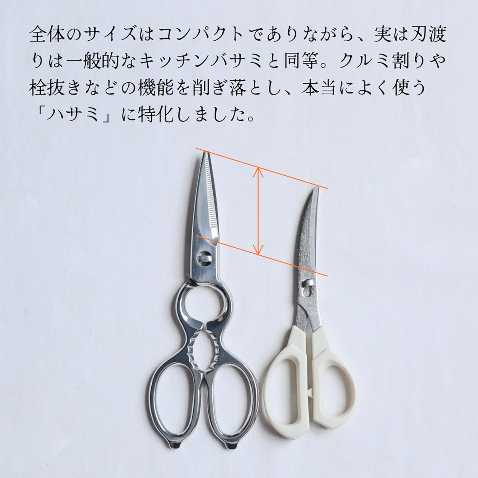 ステンレス製キッチンバサミ 約140g 食洗機対応*5 2025改良型】キッチンバサミ キッチンはさみ キッチンばさみ