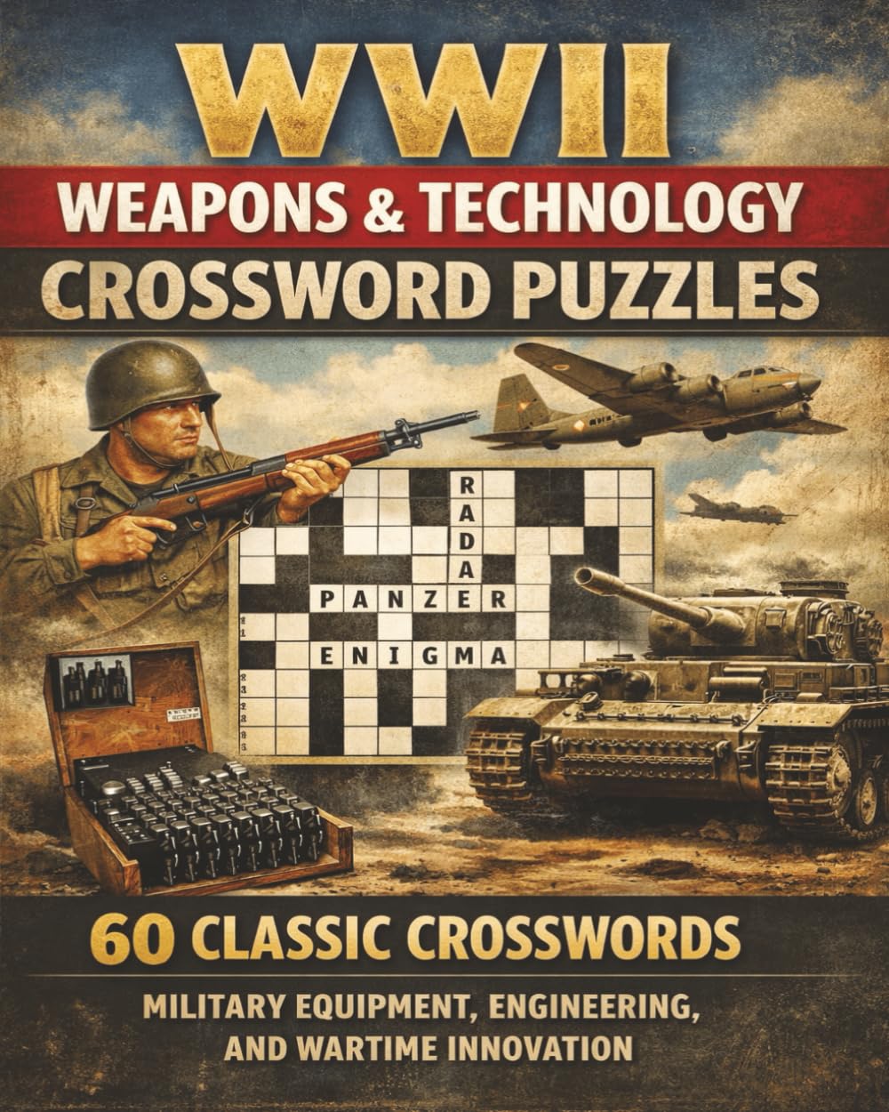 WWII Weapons & Technology Crossword Puzzles: 60 Classic Crosswords Exploring Military Equipment, Engineering, and Wartime Innovation