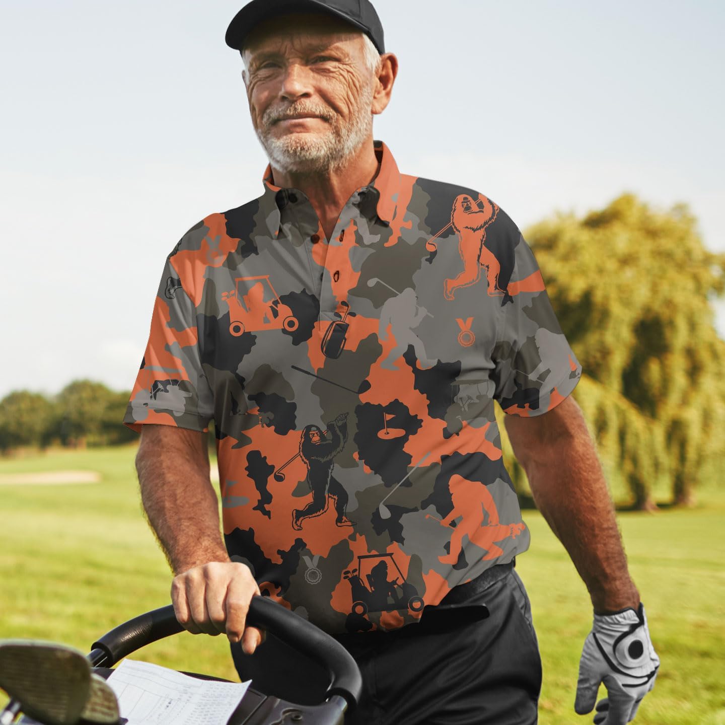 ACEPrints Colorful Hawaiian Polo Shirts for Men Casual Mens Polo Shirts Short Sleeve Golf Shirts for Men