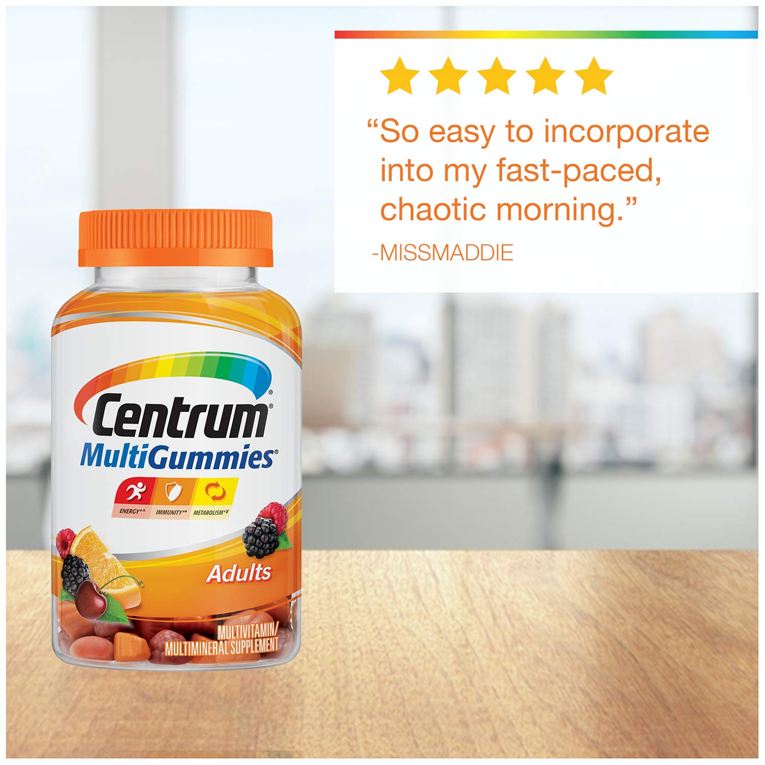 Centrum MultiGummies Multivitamin / Multimineral Supplement Gummies
