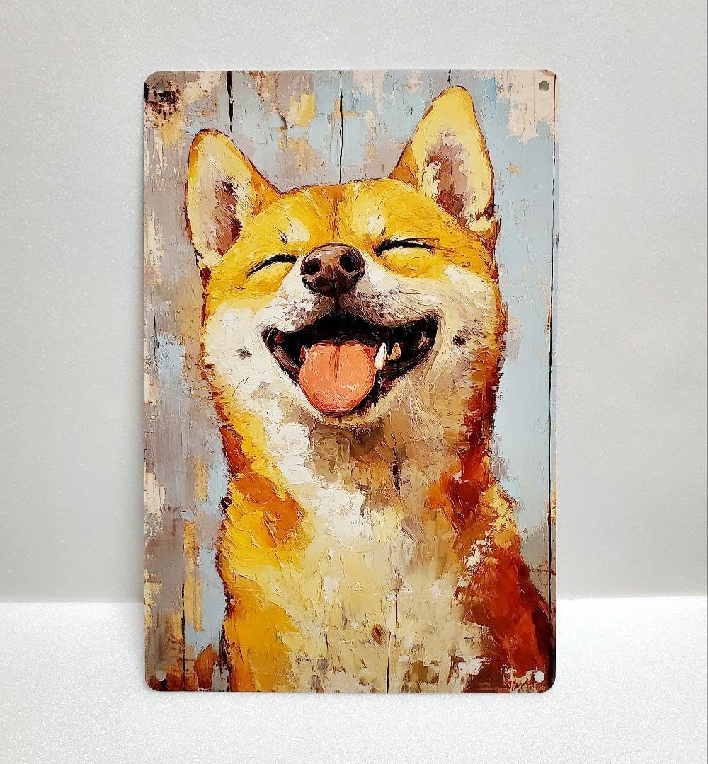 ブリキ看板 HANAKO 犬の看板 FR136 柴犬 犬の雑貨 Yahoo!オークション -「柴犬 看板」の