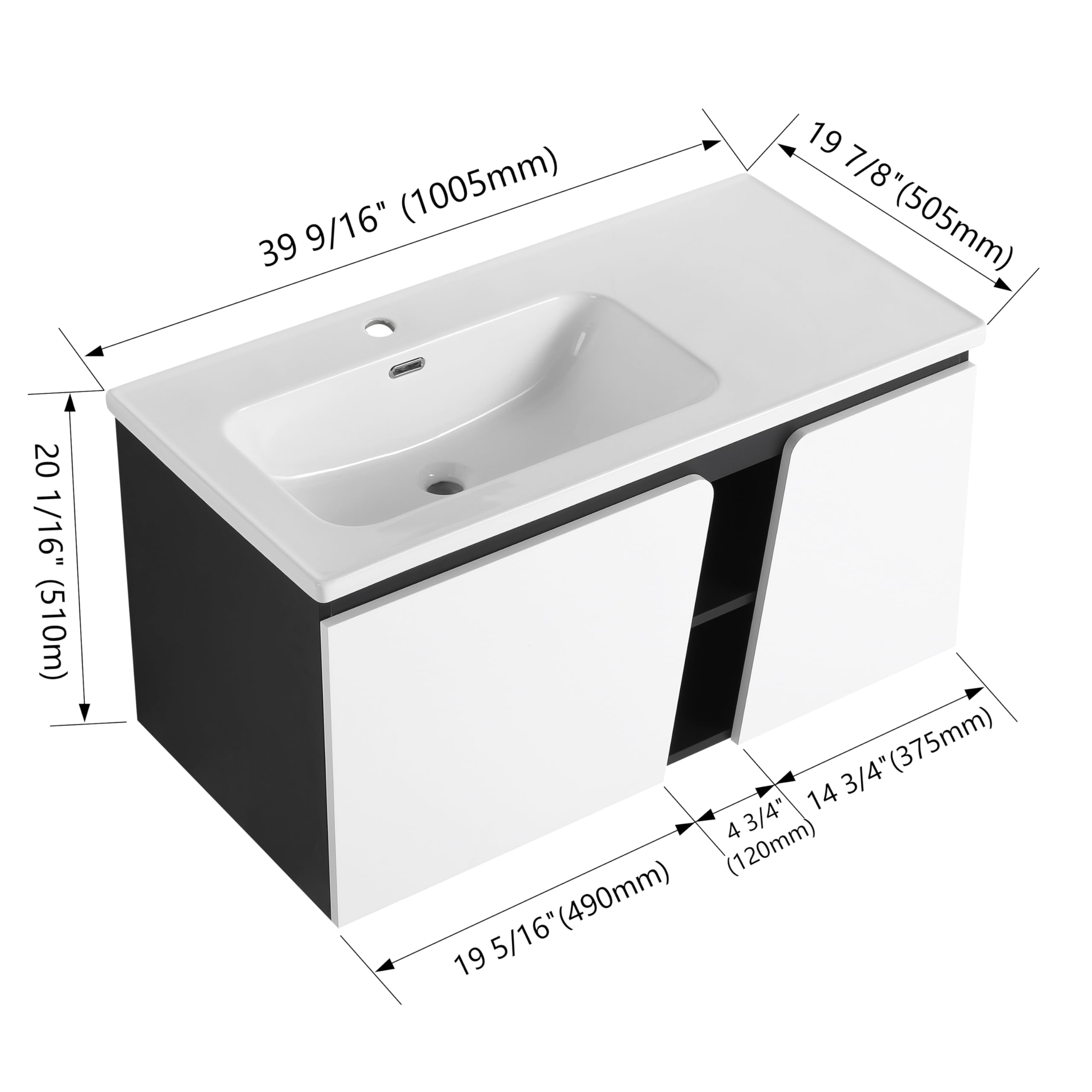 40 Inch Bathroom Vanity With Top Bathroom Vanities Single Sink