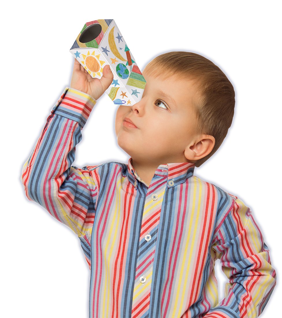 Hygloss Products Telescope Kit For Kids - Make Your Own Telescopes - 10 x 2-1/2 Inches, 12 Pack