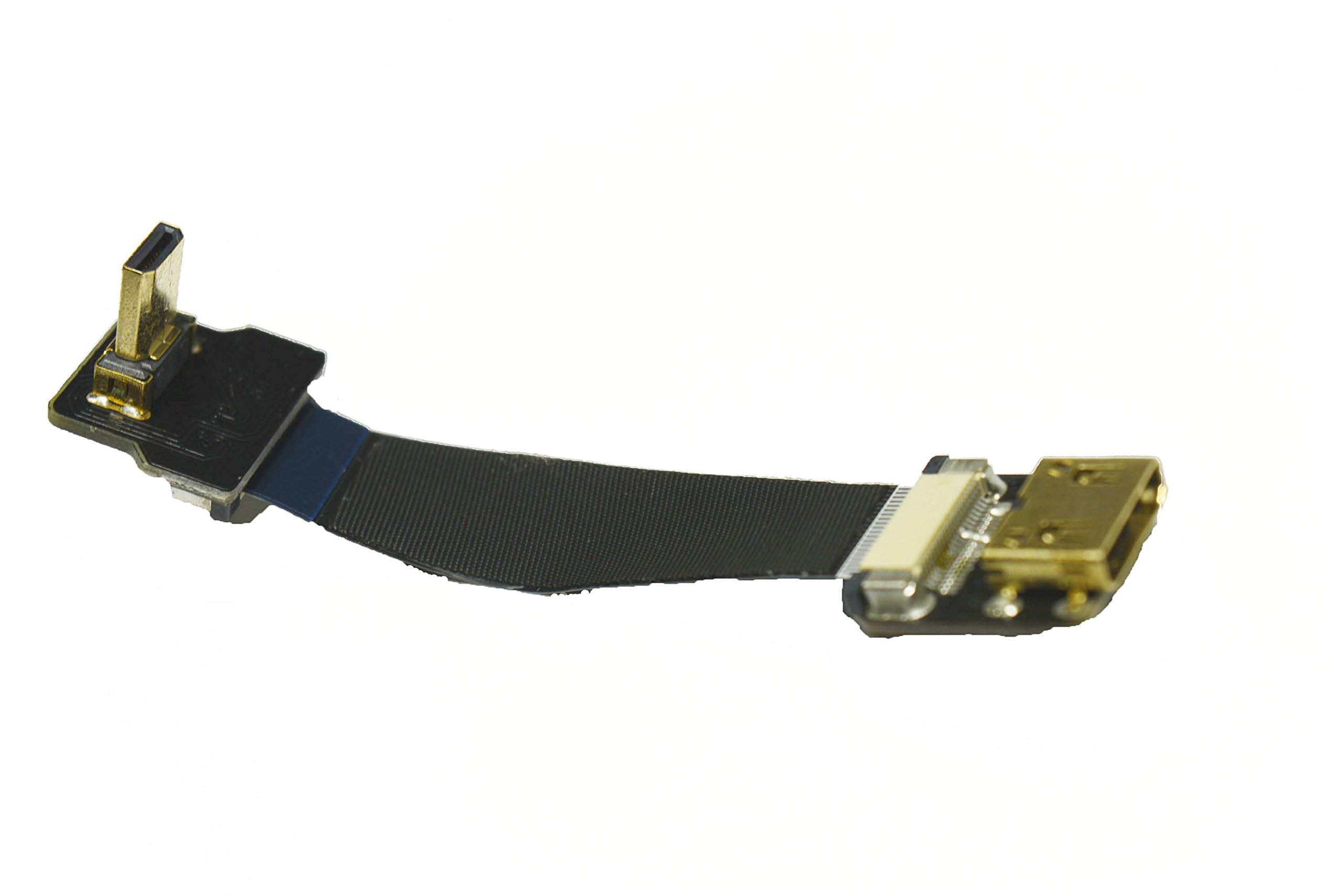 Hdmi Ribbon Cable Permanent Black FPV Soft Slim Flex Cord Cable HDMI ...