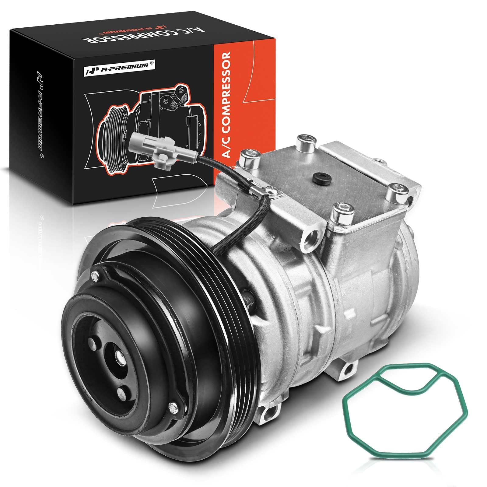 A-Premium A/C Compressor with Clutch Compatible with Toyota Tacoma 3.4L 1995-2004