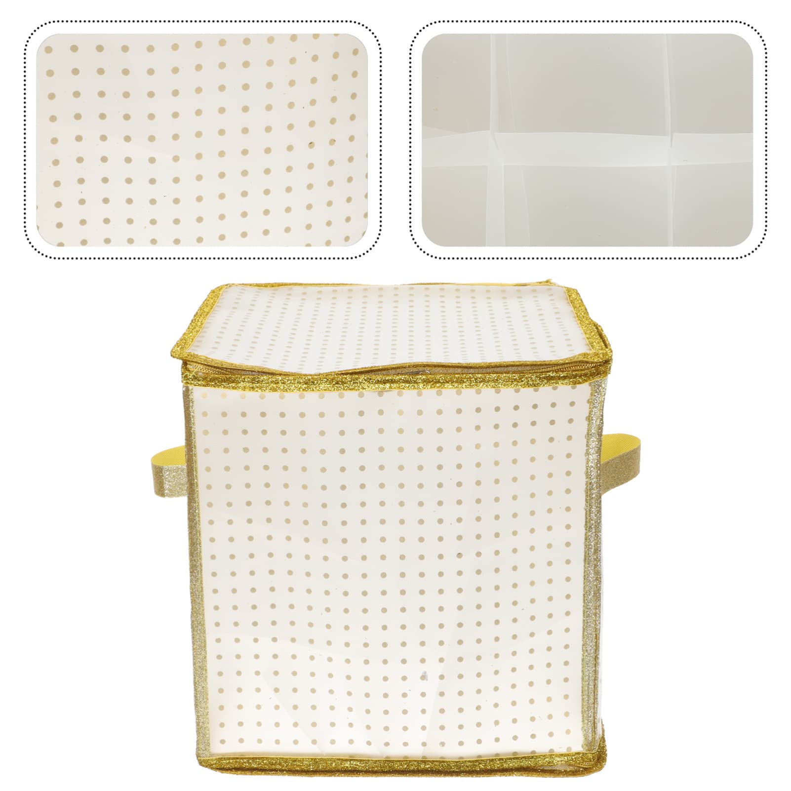 PRETYZOOM Scatola Da 2 Pezzi organizzatore di di Natale contenitori per ornamenti Addobbi per l'albero di Natale scatole portaoggetti storage box custodia natalizia deposito natalizio