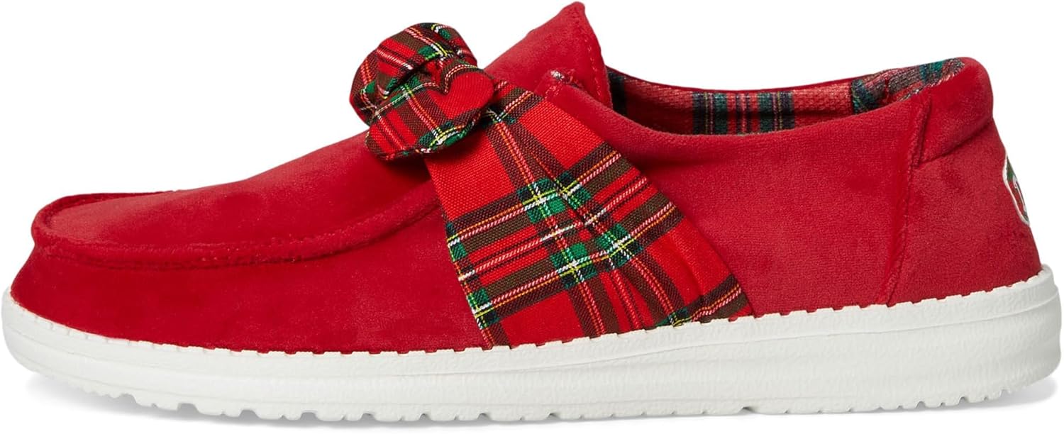 HEYDUDE Womens Wendy Bow Tartan Plaid - Image 4