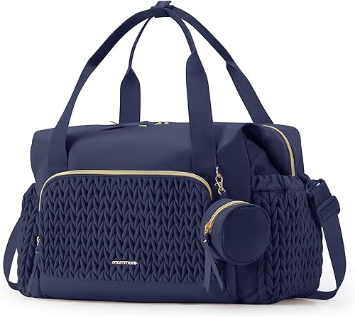 Miniatura 7 de mommore - Bolso para pañales, bolsos de gran capacidad para viajes, bolso para hospital para parto, bolso para bebé con estuche para chupete |