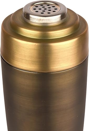 Miniatura 3 de Antique Gold Stainless Steel Cocktail Shaker and Bar Equipment | Antique Gold Cocktail Shaker 25 Ounce Capacity