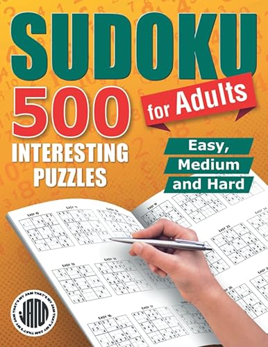 Sudoku for Adults 500+ Interesting Puzzles. Easy, Medium and Hard