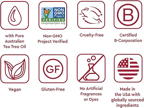 Miniatura 2 de Desert Essence Pasta de dientes de aceite de árbol de té, menta, 6.25 onzas, sabor refrescante, limpia profundamente los dientes y las encías, ayuda