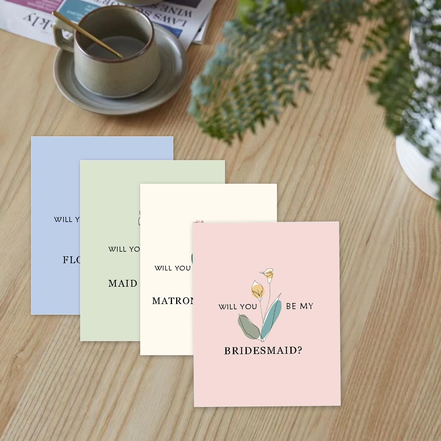 Remarkabel 24 Pcs Bridesmaid Proposal Cards with Envelopes,Includes Will You Be My Bridesmaid, Maid of Honor, Matron of Honor - Image 4