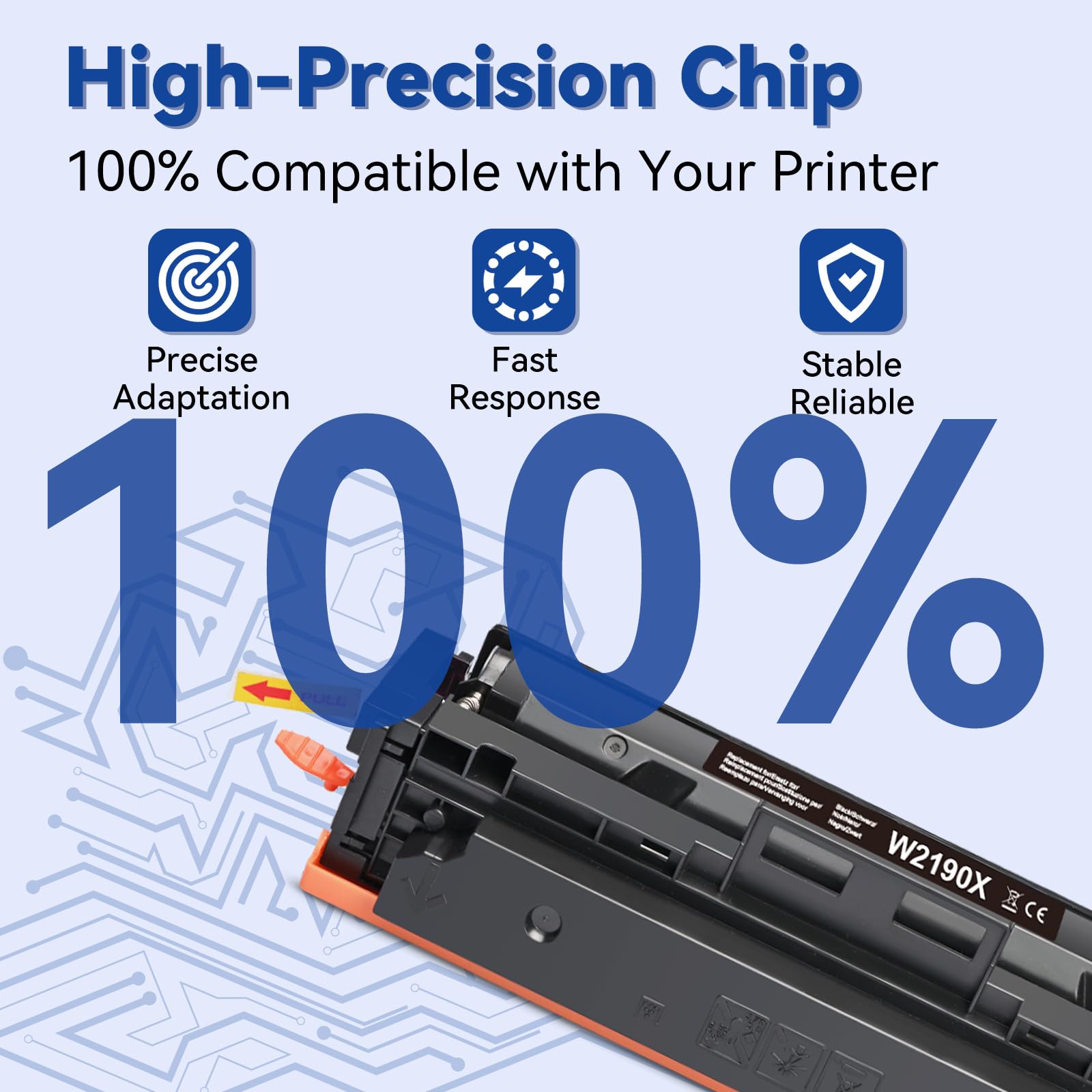 Lemero 219X Toner (con chip) Compatibile con HP Color LaserJet Pro MFP 3302FDWG 3302SDWG 3302FDW 3302SDW 3302FDN 3202DW 3302FDNG 3202DN per HP 219 219A W2190X Nero Ciano Magenta Giallo Confezione da 4