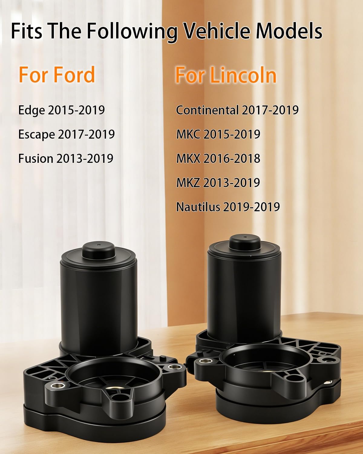 2PCS Rear Left & Right Parking Handbrake Actuator fit for Ford Fusion, Lincoln MKZ 13-19, Rear Electronic Parking Brake Actuator Motor Replace OE# Left Side DG9Z2B713A, Right Side DG9Z2B712A