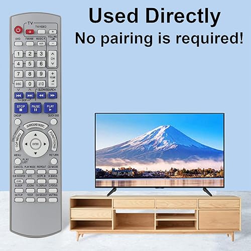 Miniatura 5 de EUR7662Y30 Control remoto compatible con sistema estéreo de cine en casa Panasonic DVD SA-HT740 SA-HT743 SA-HT744 SA-HT940 SA-HT740P SC-HT740