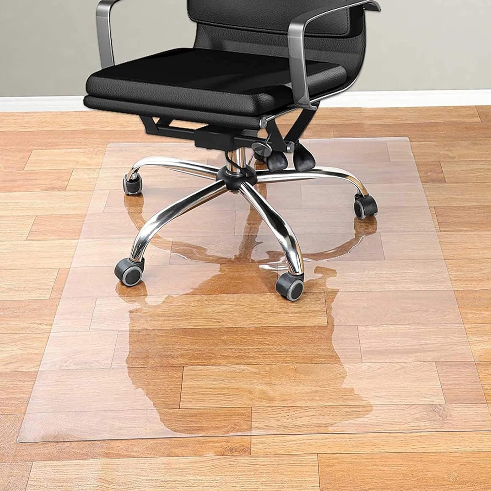 Tapis de bureau transparent anti-rayures en PVC pour protéger le parquet