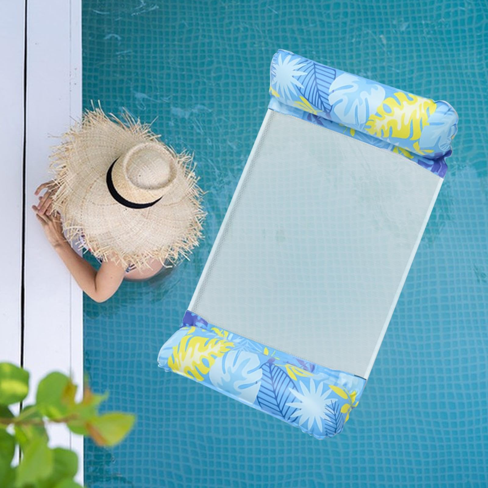 Flotteurs Piscine Adulte, Flotteurs Gonflables pour Bain Flottant Adulte, Matelas de Baignade pour Détente Plage Lac Jardin Fête Bronzage Extérieur