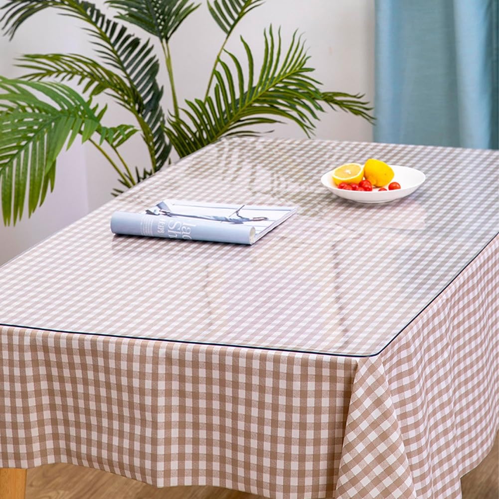 Tapis de Chaise Transparent de Grande Taille (100 x 200 cm) et d'une épaisseur de 2 mm, idéal pour Les sols en Bois Dur, l'entrée, la Maison et Le Bureau. Facile à Nettoyer, antidérapant et