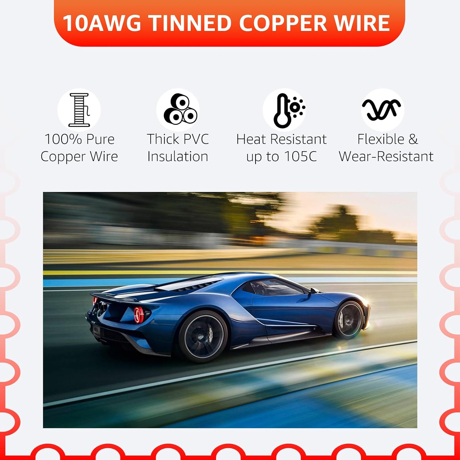 Sigely 10Awg Solar Battery Cables 10 Gauge image 3