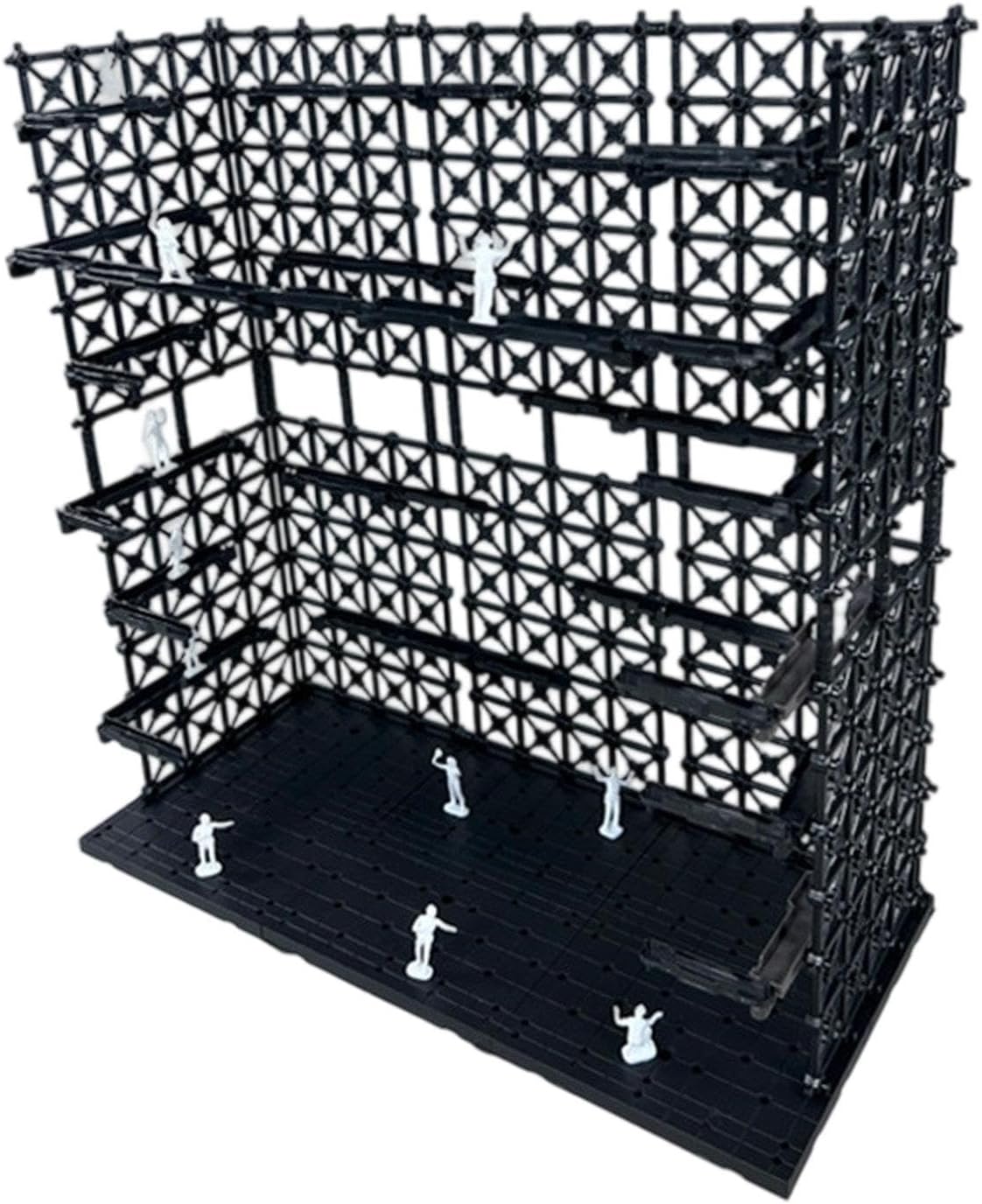 Colaxi Interlocking Display Base Transforming Robot Rack Portable Model Base Scene Home Decor with for Living Room Shop, 32cmx14.3cmx33.5cm