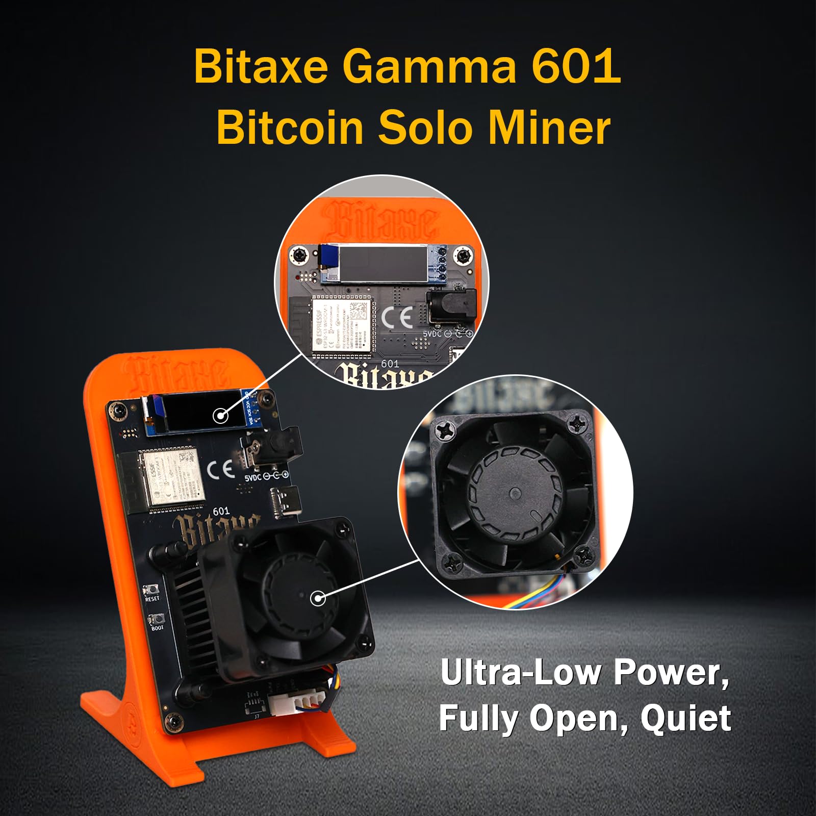 Amazon.com: Bitaxe Gamma 601 Bitcoins Miner,Up to 1.2TH/s Solo Miner BM1370  Asic Chip 17W/TH BTC Low Noice Lottery Crypto Miner Machine Micro Home Use  : Electronics