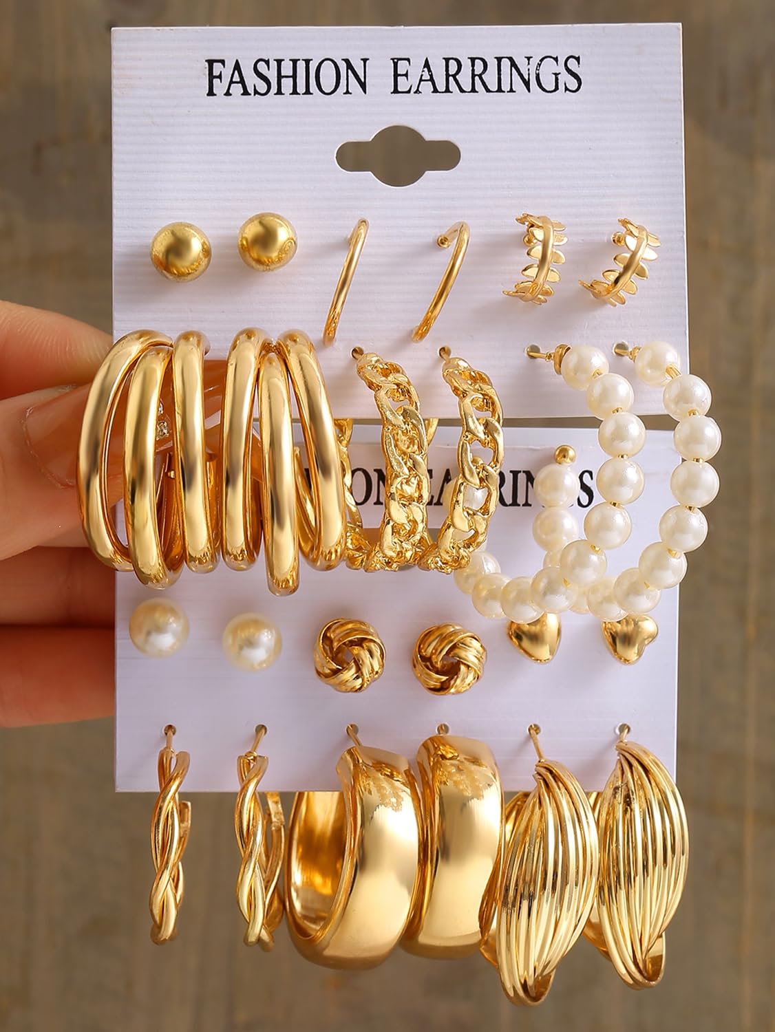 Shining Diva Fashion 12 Pairs Combo Earring Set Latest Stylish Western Earrings for Women and Girls (16142er)