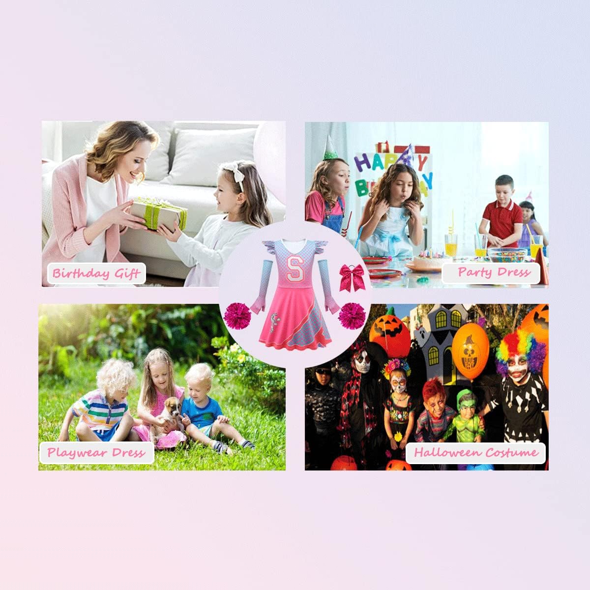 Zombies Cheerleader Dresses for Girls Zombies Dress, 4-12 Years - Image 5