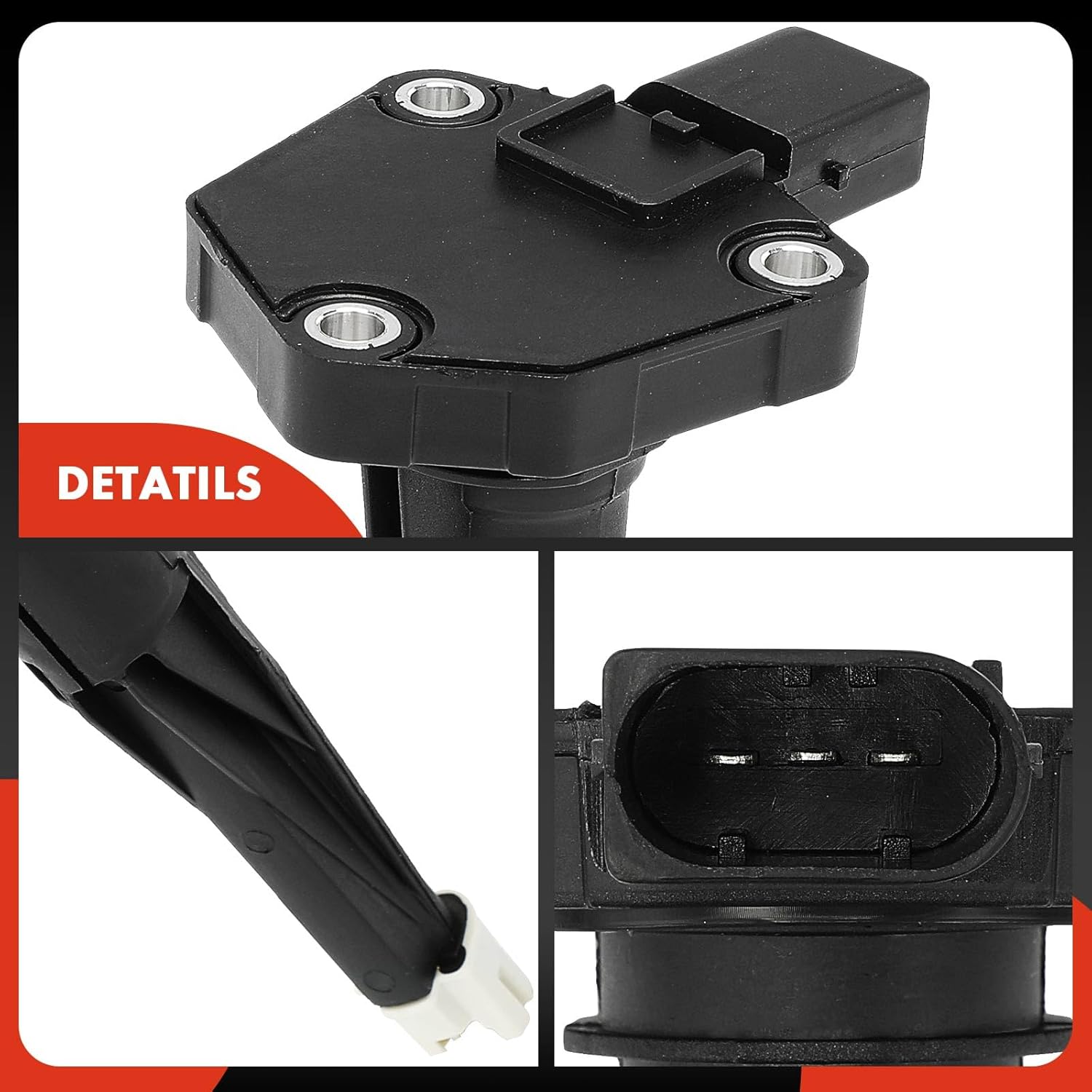 A-Premium Engine Oil Level Sensor Compatible with BMW 330e, 330i, 330i GT xDrive, 340i, 340i GT xDrive, 340i xDrive, 530i, 540i, X3, 430i, 430i Gran Coupe, 430i xDrive Gran Coupe, X3, X4, M3, M4, M5