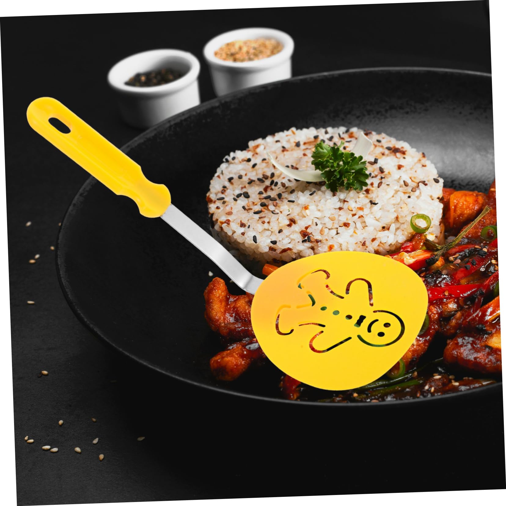 Homoyoyo 4pièces Spatules de Cuisine Antiadhésives Nylon pour Noël de Ustensiles de Pâtisserie avec Motifs de Flocons Sapins