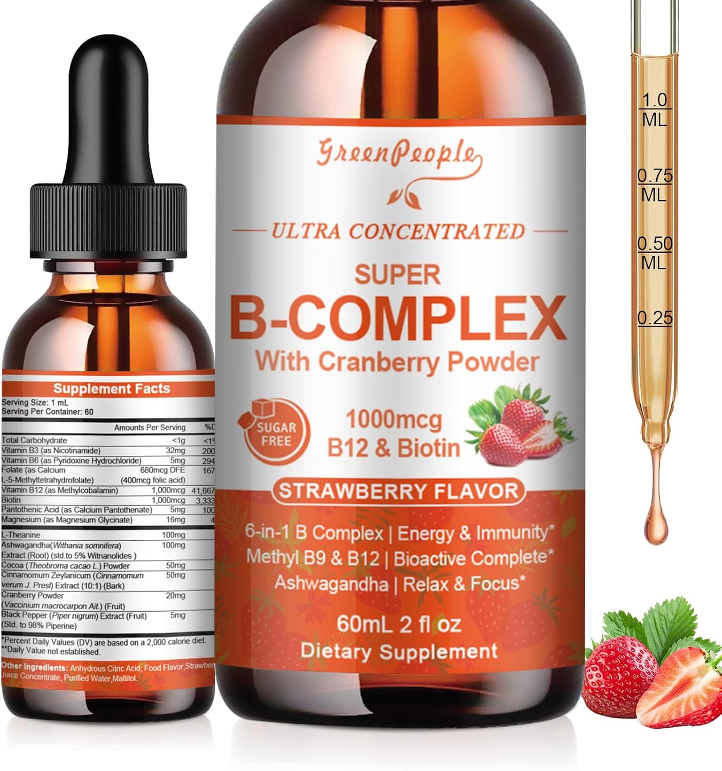Super B-Complex Liquid Drop | Methyl B12 + L-Methyl Folate | Support Energy Metabolic, Immunity & Cognitive | Bioactive B Vitamins Complex w/ 5-MTHF(B9),B3,B5,B6,B7,B12 – Vegan, 2fl 2 Pack Super B-Complex Liquid Drop | Methyl B12 + L-Methyl Folate | Support Energy Metabolic, Immunity & Cognitive | Bioactive B Vitamins Complex w/ 5-MTHF(B9),B3,B5,B6,B7,B12 – Vegan, 2fl 2 Pack